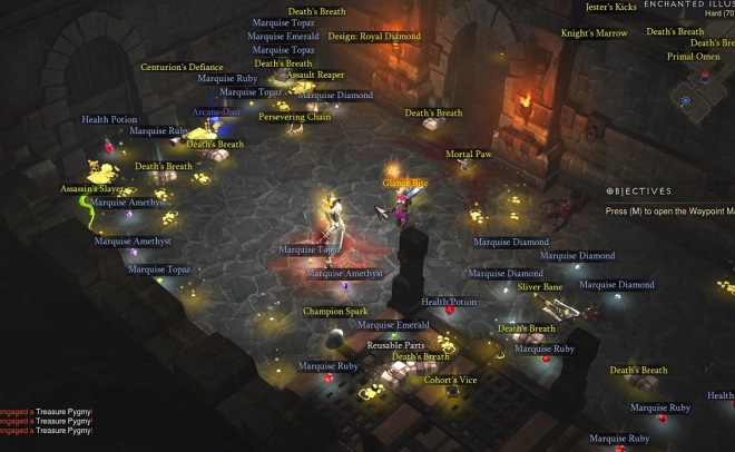 Adding Loot systems, like Diablo 3's, is a great way to randomize a player's progression speed.